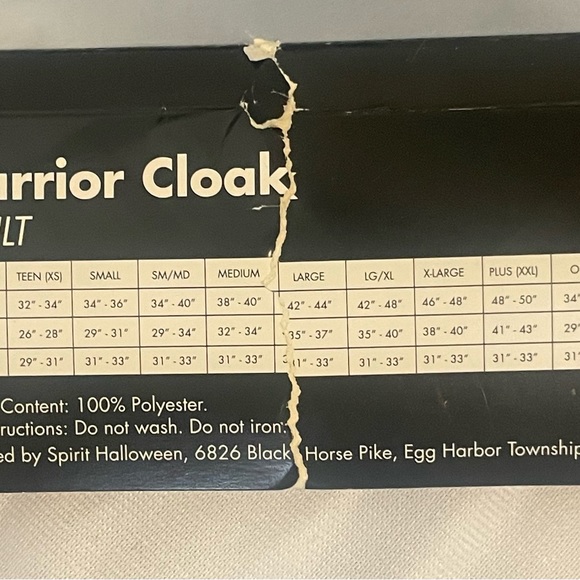 Warrior Cloak and Tunic Shirt Adult Costume - One size fits most - Picture 2 of 4